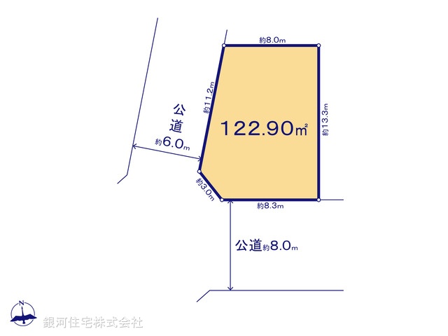 G00393607 神奈川県川崎市川崎区藤崎２丁目 土地 6980万円【区画図】