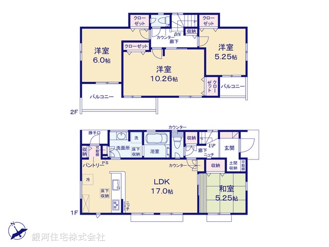G00393679 埼玉県深谷市上柴町東５丁目 新築一戸建て 3390万円【間取図】