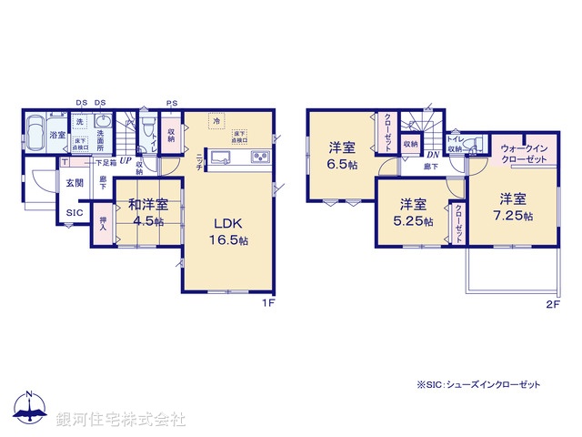 G00393693 千葉県船橋市松が丘２丁目 新築一戸建て 3690万円【間取図】