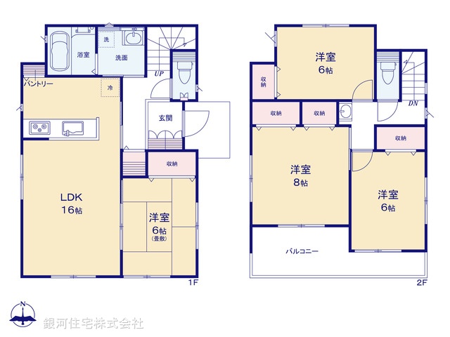 G00393881 神奈川県秦野市入船町 新築一戸建て 3490万円【間取図】