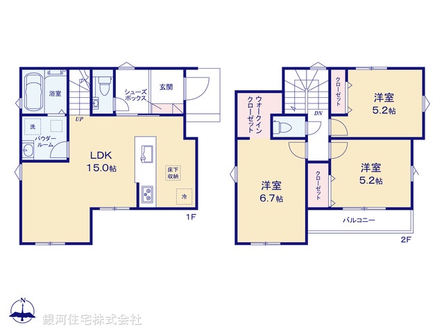 G00393988 神奈川県横浜市泉区和泉町 新築一戸建て 4980万円【間取図】