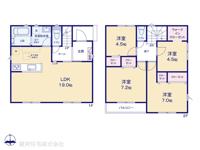 G00394094 千葉県四街道市大日 新築一戸建て 3599万円【間取図】