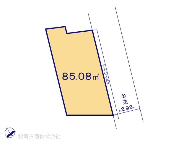 G00394103 千葉県市川市八幡６丁目 土地 4940万円【区画図】