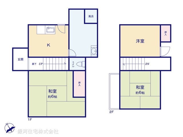 G00394108 千葉県市川市下貝塚３丁目 中古一戸建て 1180万円【間取図】