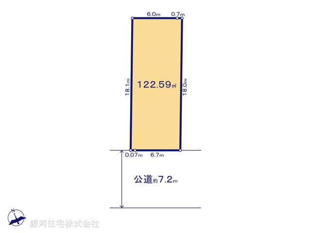 G00394199 神奈川県茅ヶ崎市甘沼 土地(建築条件付土地) 2870万円【区画図】