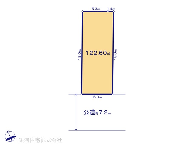 G00394200 神奈川県茅ヶ崎市甘沼 土地(建築条件付土地) 2800万円【区画図】