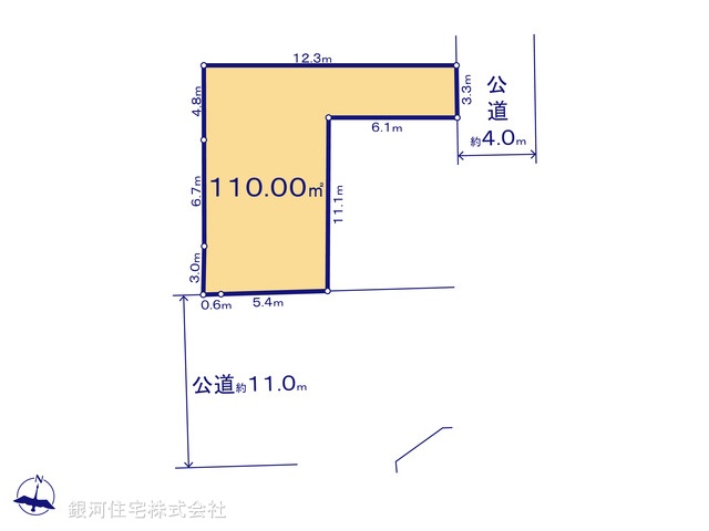 G00394491 東京都練馬区春日町６丁目 土地 9350万円【区画図】