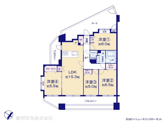 G00394492 埼玉県川口市大字里 中古マンション 4980万円【間取図】