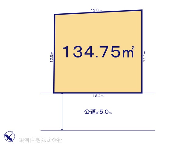 G00394509 千葉県柏市花野井 土地 4450万円【区画図】
