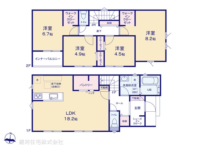 G00394527 千葉県市原市姉崎 新築一戸建て 2990万円【間取図】