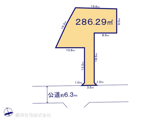 G00394532 神奈川県秦野市今泉 土地 1980万円【区画図】