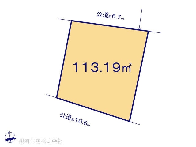 G00394748 神奈川県横須賀市馬堀町２丁目 土地 2780万円【区画図】