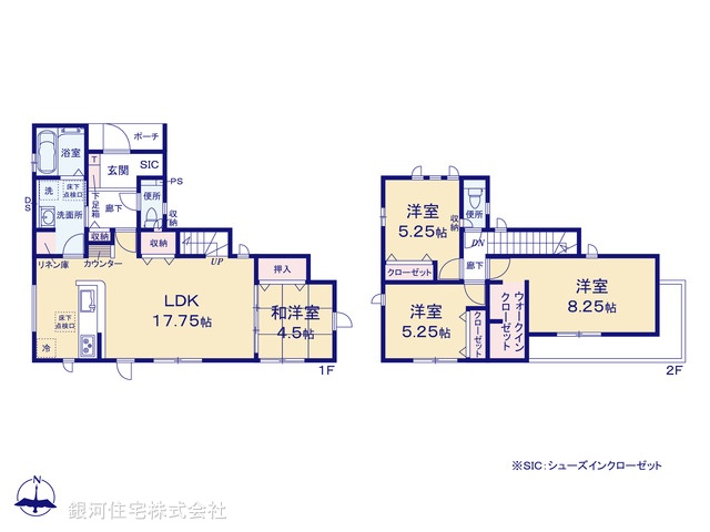 G00394786 千葉県木更津市牛込 新築一戸建て 3090万円【間取図】