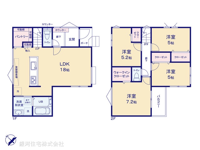 G00394896 千葉県市川市塩焼４丁目 新築一戸建て 6980万円【間取図】