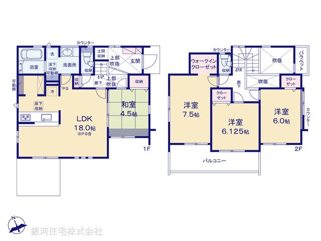G00394993 千葉県千葉市花見川区千種町 新築一戸建て 3890万円【間取図】