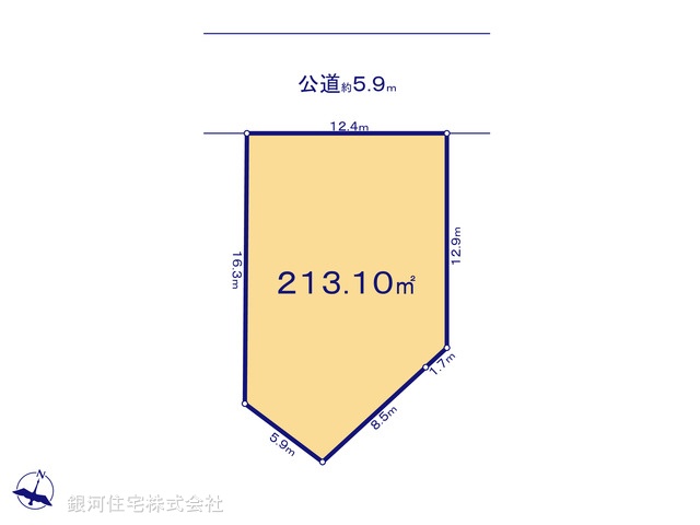 G00395073 東京都世田谷区瀬田５丁目 土地 2億3800万円【区画図】