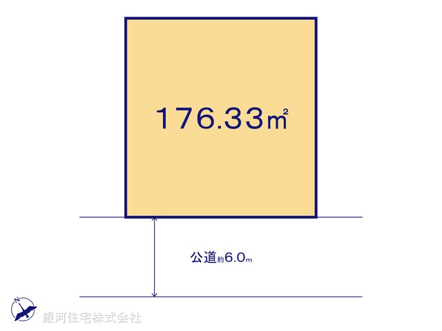 G00395078 神奈川県横須賀市鴨居３丁目 土地 2280万円【区画図】
