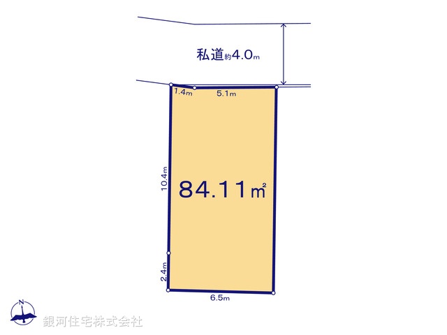 G00395080 東京都練馬区西大泉１丁目 土地 4180万円【区画図】