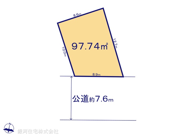 G00395202 千葉県習志野市本大久保１丁目 土地 3550万円【区画図】
