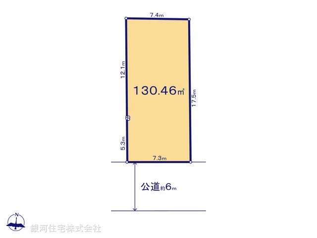 G00395265 東京都日野市栄町３丁目 土地 4650万円【区画図】