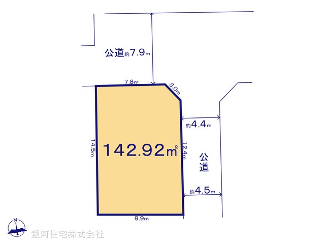 G00395276 千葉県千葉市中央区村田町 土地 2600万円【区画図】
