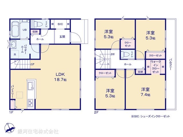 G00395385 神奈川県藤沢市白旗４丁目 新築一戸建て 5190万円【間取図】