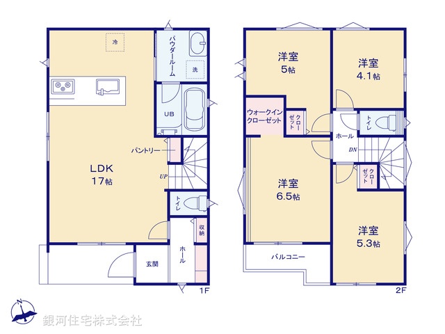 G00395428 神奈川県横浜市旭区白根６丁目 新築一戸建て 4880万円【間取図】