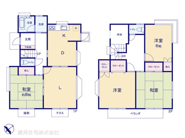 G00395446 千葉県袖ヶ浦市上泉 中古一戸建て 1380万円【間取図】