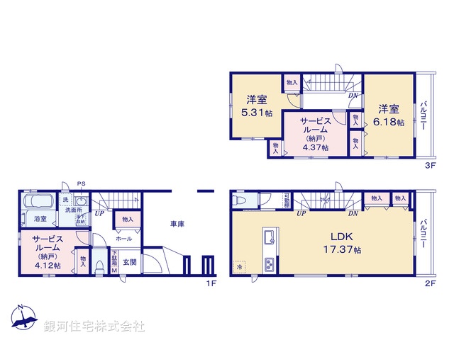 G00395474 千葉県船橋市市場４丁目 新築一戸建て 5690万円【間取図】