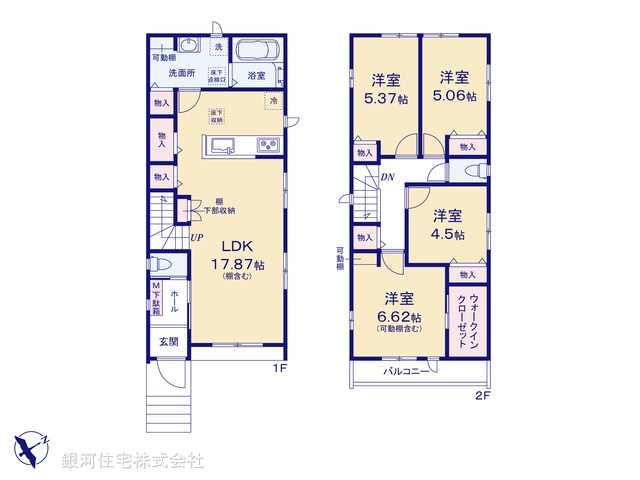 G00395511 千葉県松戸市常盤平西窪町 新築一戸建て 5290万円【間取図】