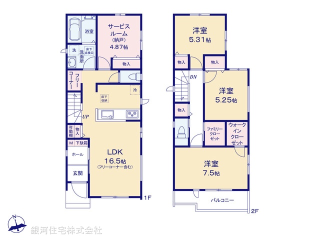 G00395517 千葉県習志野市袖ヶ浦５丁目 新築一戸建て 4890万円【間取図】