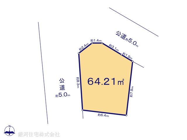G00395576 神奈川県横浜市旭区本村町 土地 2980万円【区画図】