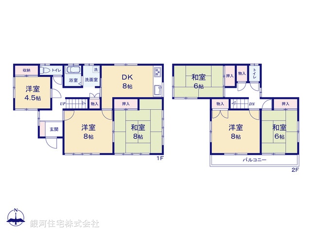 G00395605 千葉県千葉市稲毛区宮野木町 中古一戸建て 2249万円【間取図】