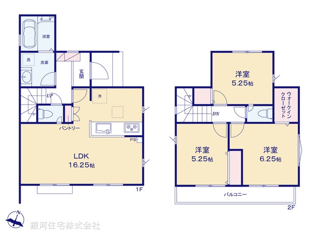 G00395638 埼玉県所沢市大字下安松 新築一戸建て 4080万円【間取図】