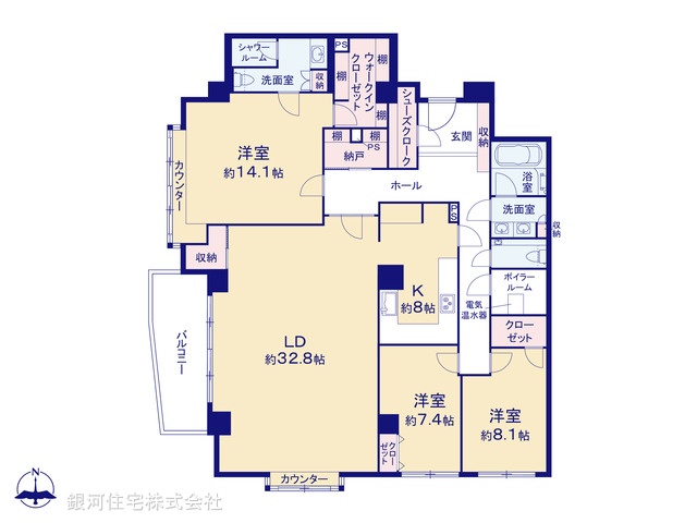 G00395651 東京都港区南麻布３丁目 中古マンション 6億9800万円【間取図】