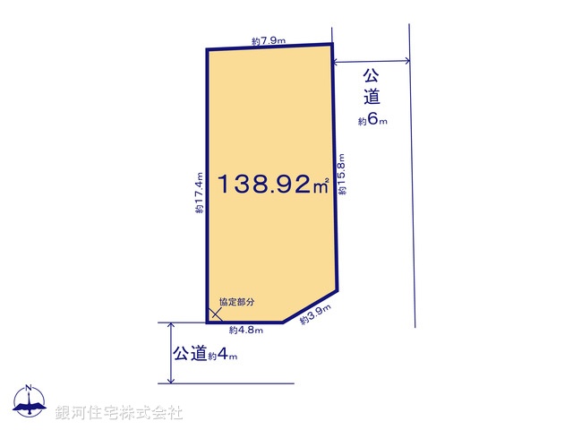 G00395712 千葉県松戸市五香６丁目 土地 3199万円【区画図】