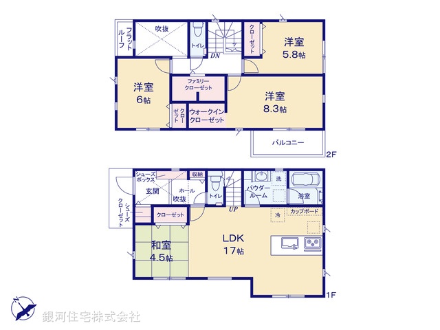 G00395808 神奈川県秦野市曽屋１丁目 新築一戸建て 3680万円【間取図】