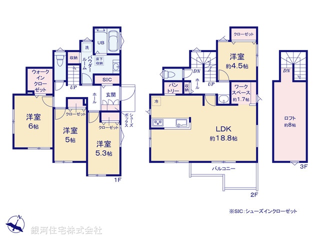 G00395813 神奈川県鎌倉市浄明寺４丁目 新築一戸建て 5380万円【間取図】