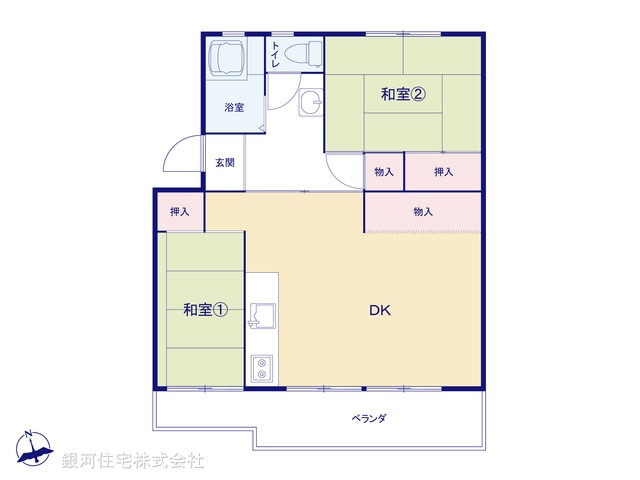 G00395857 千葉県千葉市花見川区花見川 中古マンション 520万円【間取図】