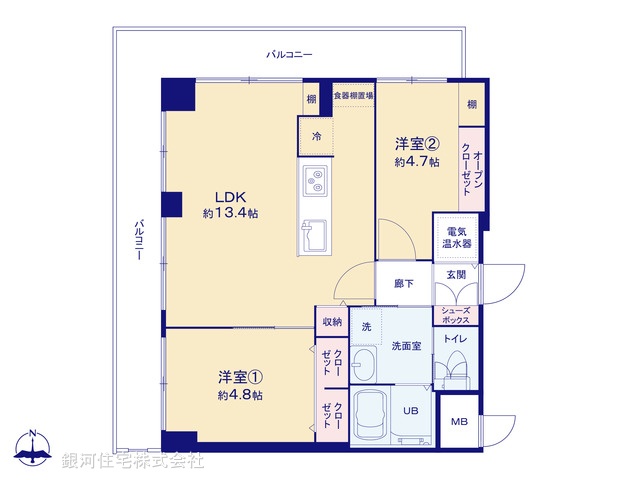 G00395858 東京都板橋区熊野町 中古マンション 4299万円【間取図】