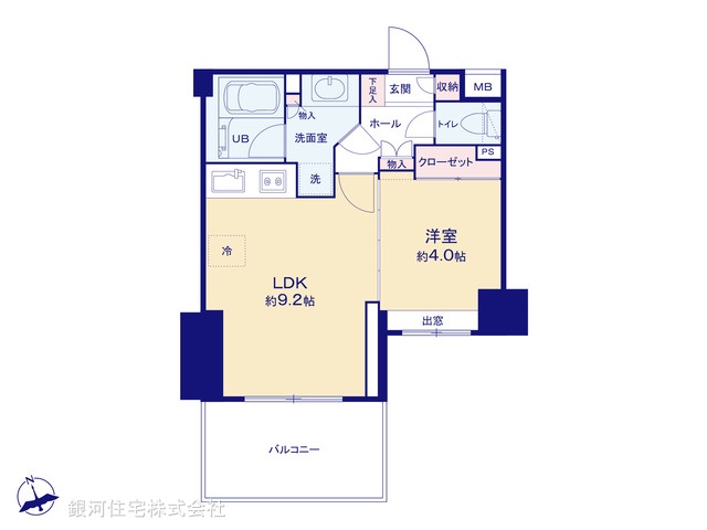 G00395884 東京都港区芝浦３丁目 中古マンション 6780万円【間取図】