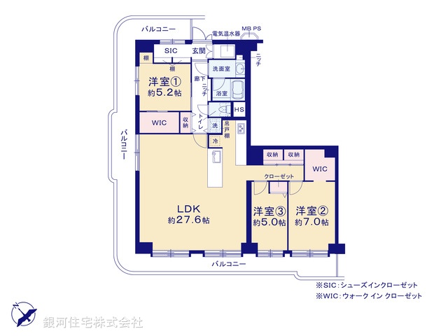 G00395925 東京都品川区南品川５丁目 中古マンション 1億2980万円【間取図】