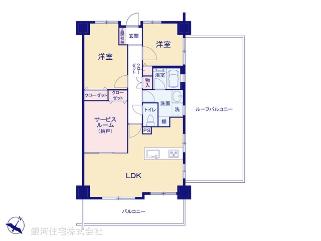 G00395965 埼玉県草加市谷塚２丁目 中古マンション 3198万円【間取図】