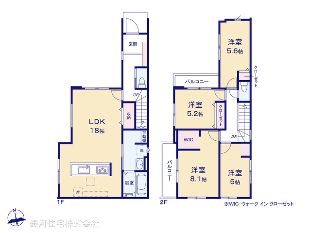 G00395983 千葉県船橋市海神５丁目 新築一戸建て 6198万円【間取図】