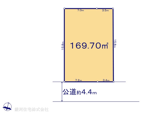 G00396010 神奈川県横浜市青葉区市ヶ尾町 土地 7780万円【区画図】