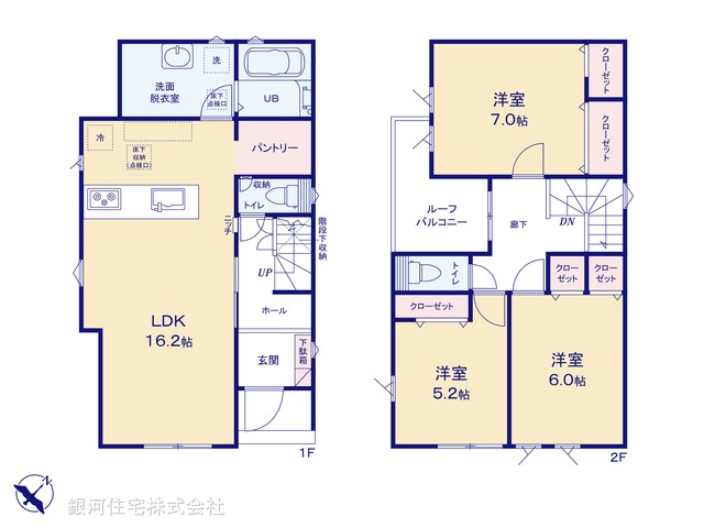 G00396094 千葉県八千代市八千代台北１２丁目 新築一戸建て 3490万円【間取図】