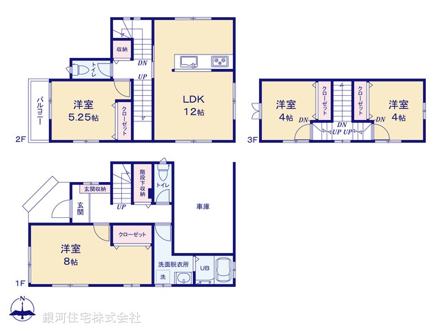 G00396110 神奈川県中郡大磯町東小磯 中古一戸建て 3480万円【間取図】