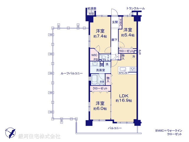 G00396131 神奈川県横浜市戸塚区上矢部町 中古マンション 3599万円【間取図】