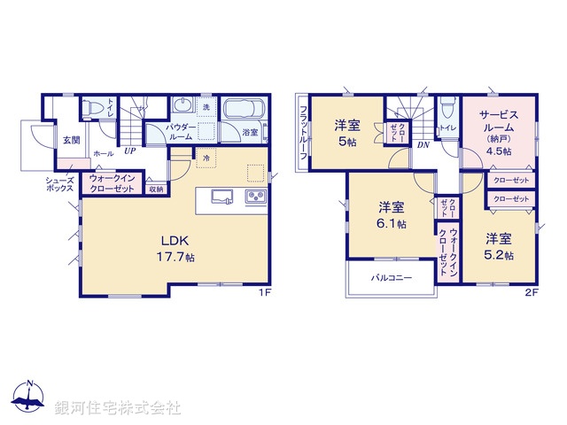 G00396152 東京都町田市真光寺１丁目 新築一戸建て 4698万円【間取図】