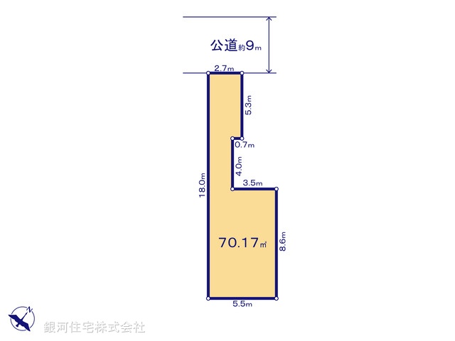 G00396163 千葉県市川市塩焼１丁目 土地 4130万円【区画図】